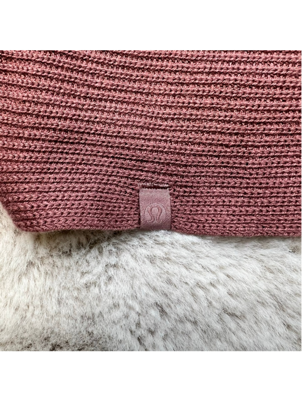 Lululemon Cardigan Sweater Womens Size XL/XXL Mauve Pink Open Front Knit Cashlu - Picture 7 of 7